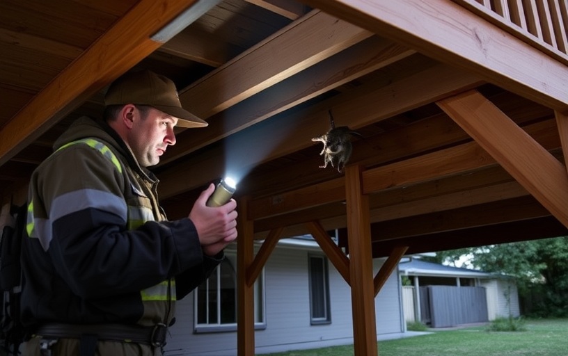 Under Deck Possum Removal in Deer Park